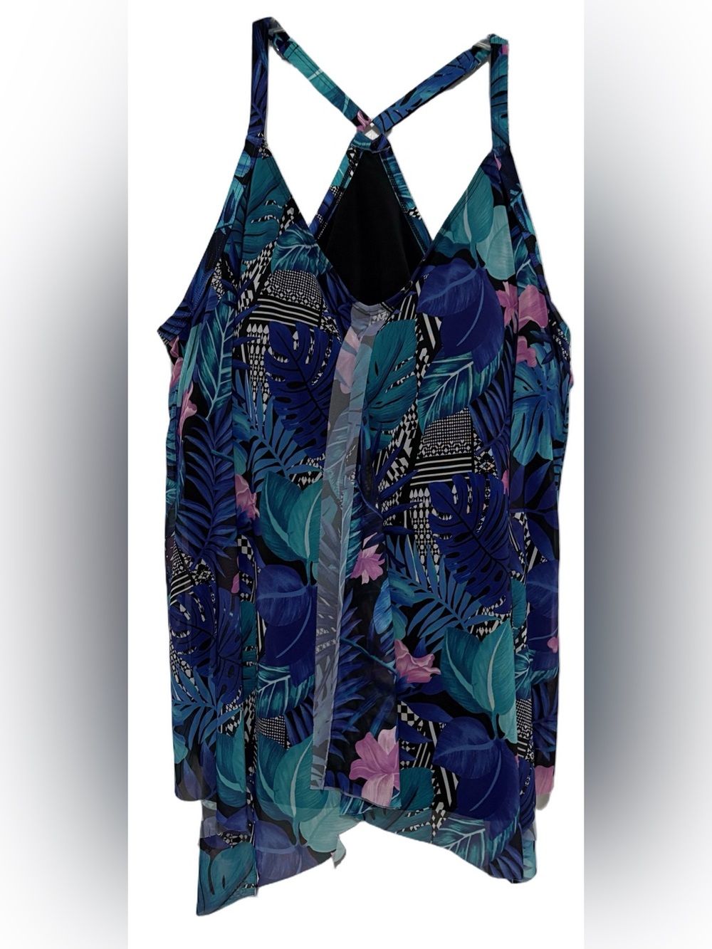 Tropical Print NWT Swim Tankini Top